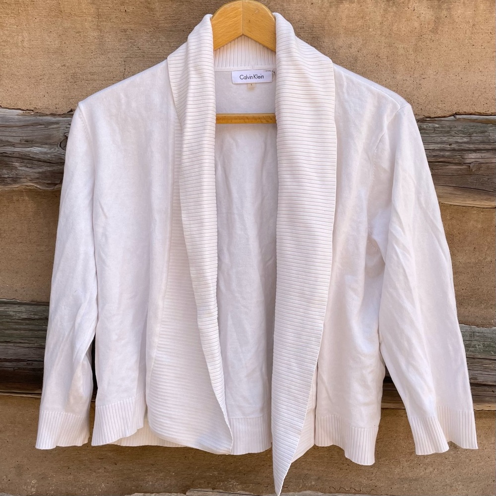 Calvin Klein Open-front Cardigan Size L